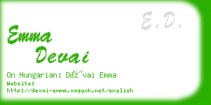 emma devai business card